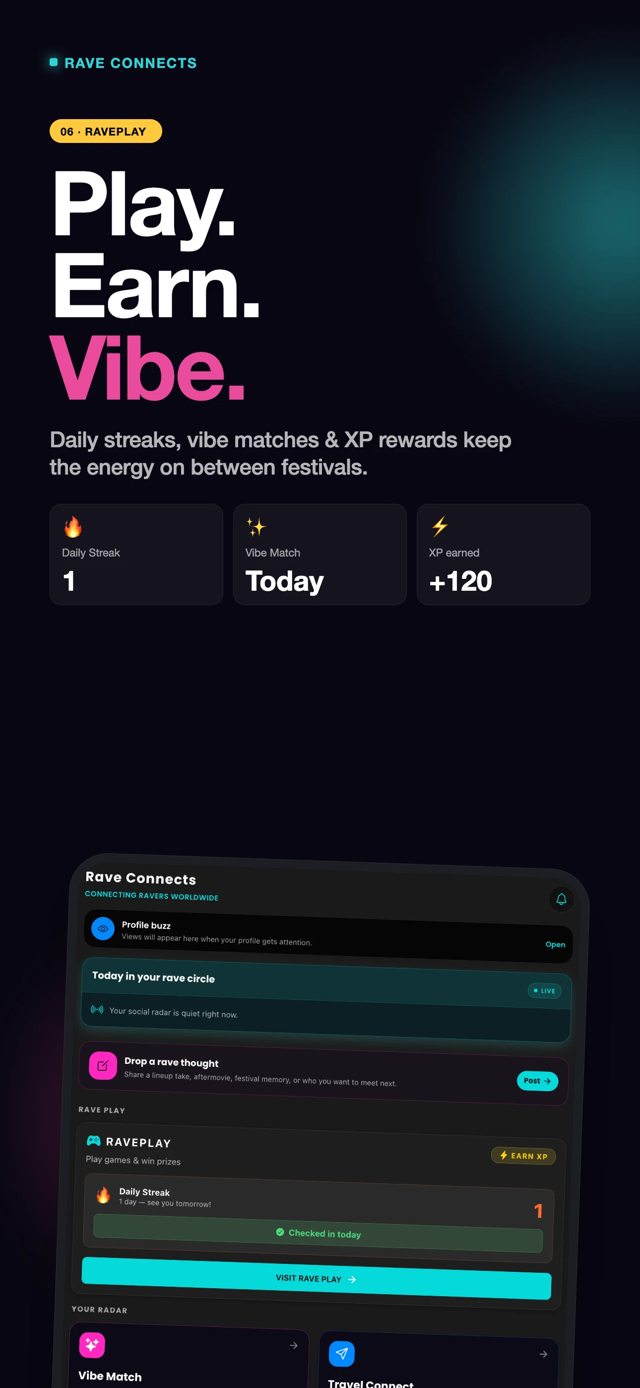 Rave Connects: Festival App screenshot