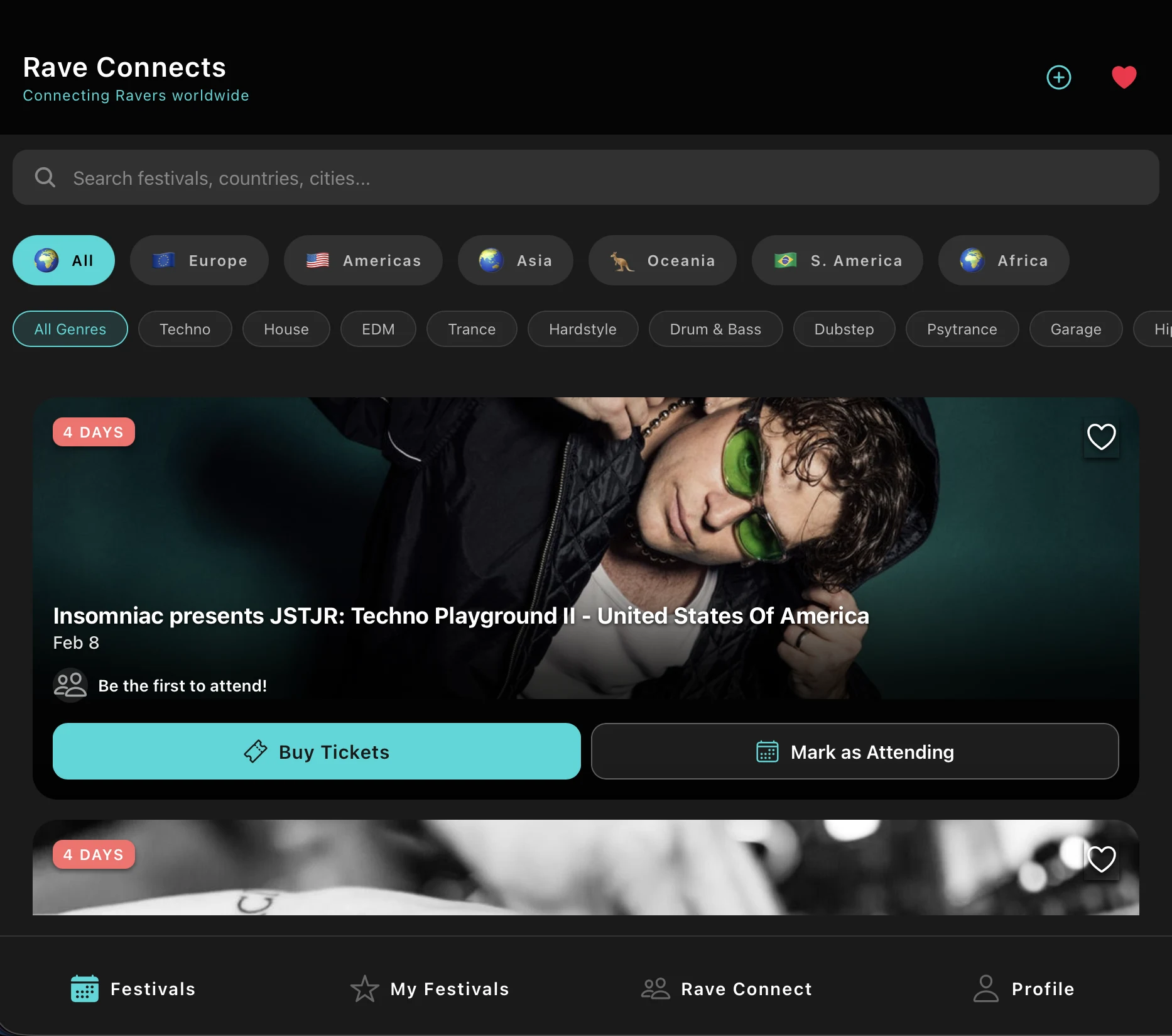 Rave Connects: Festival App screenshot