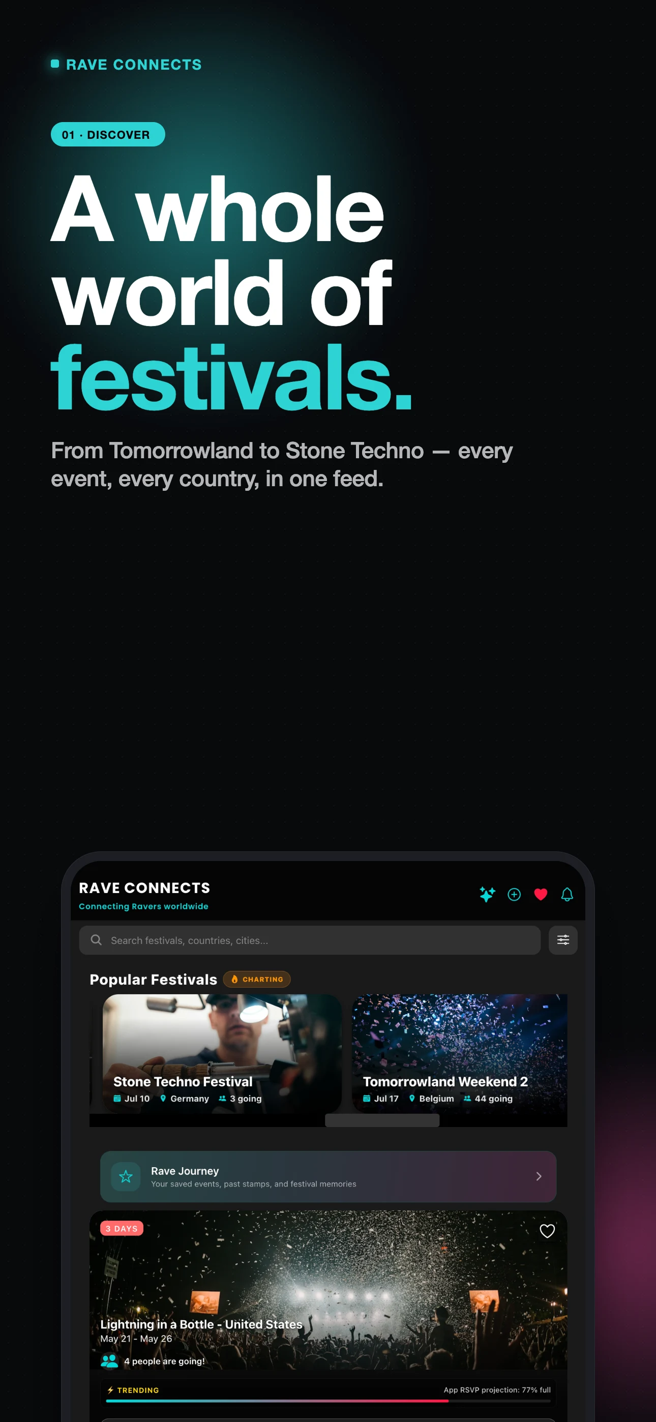 Rave Connects: Festival App screenshot
